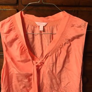 Lilly Pulitzer sleeveless silk shirt size XL